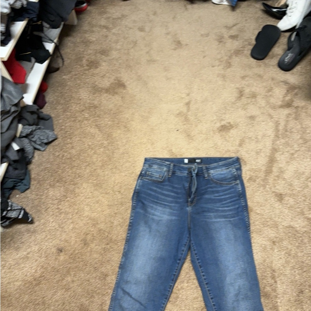 Three pairs of cut from the cloth ankle jeans